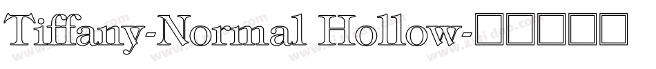 Tiffany-Normal Hollow字体转换